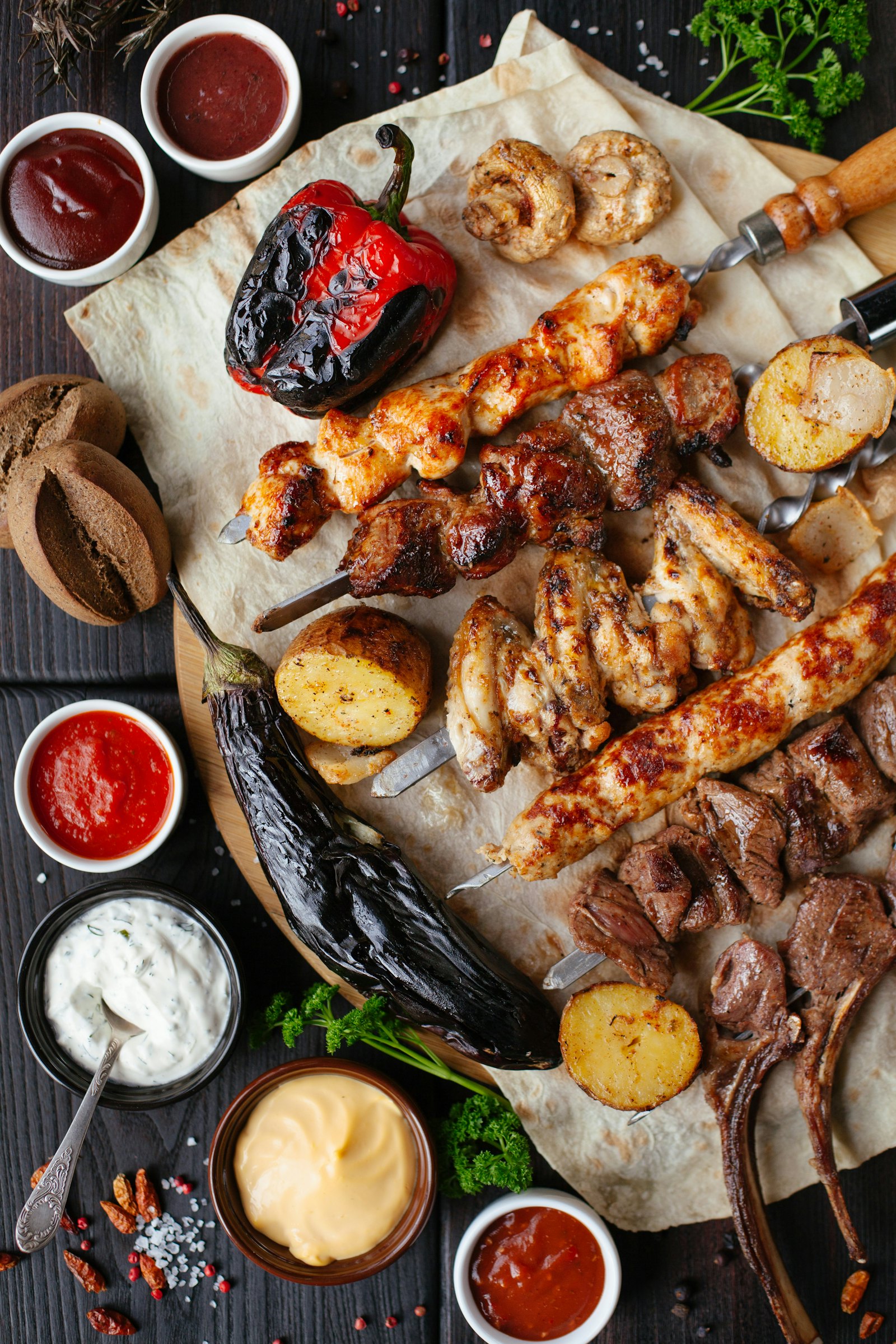 Grillteller vom Balkan.